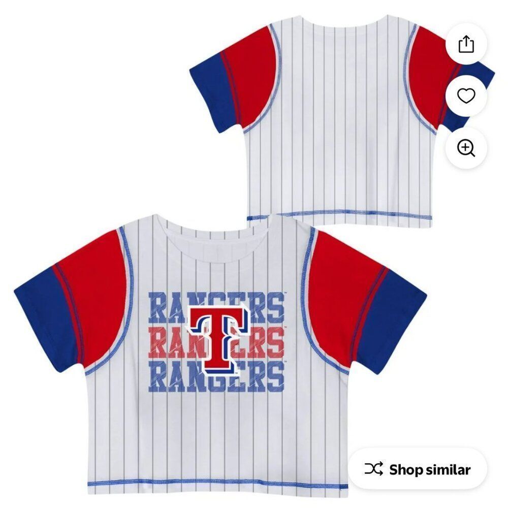 NEW Girls Texas Rangers Shirt XS NWT